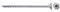 Fischer - Vis de charpente PowerFast FPF II STP 6,0x120 revêtement zingué, Filetage partiel, tête fraisée Plate avec Empreinte Torx/Boîte de 100