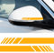 Flaconi Auto Aufkleber,Autoaufkleber Tuning,Auto Aufkleber Streifen,Aufkleber für Auto,Aufkleber für den Rückspiegel,Auto-Deko-Streifen,Geeignet für Auto-Außenzubehör,Rückspiegel-Aufkleber (Gelb)