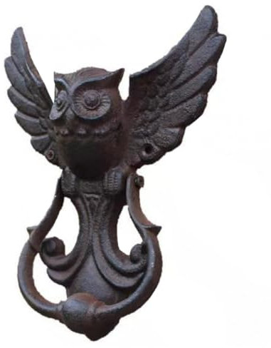 Pluuttiem Mystischer Eulen-Türklopfer Aus Guss, Antiker Türgriff, Hoftürgriff