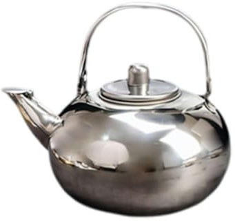 WAXCMXYH Stainless Steel Tea Kettle with Filter, 2L Boiling Teapot Coffee Tea Kettle Heating Water Container Teakettle with Strainer, for Outdoor Travel Camping Gas Stovetop, Desktop Jug