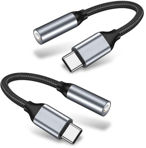 HENGBIRD Adattatore USB C a Jack per Cuffie 3.5 mm, Compatibile Galaxy S24 S23 Ultra Note 20, Huawei P40/P30 Pro/Mate 20/30, Xiaomi 9/8