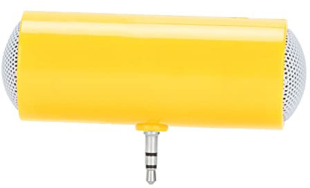 lvifloae tragbarer -Stereo -Lautsprecher, 3,5 mm Jack Stereo - -Lautsprecher Tragbarer drahtloser Stecker zum Lautsprecher zu Musik Uhren Filme Spiele Lautsprecher für (Gelb)