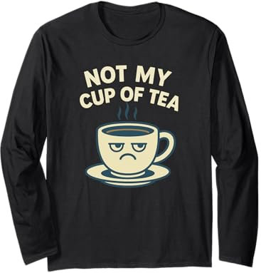 Tasse à thé grincheuse amusante pour adultes et enfants Manche Longue