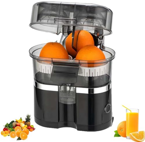 Sprecatore elettrico a doppia testa, spremiatura di succo d'arancia da 90 W 400 ml con testa a doppia lama e 18000 giri/min, design staccabile, macchina da rottura da parete 3 in 1 per agrumi