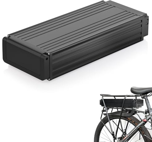 48V 15Ah Batería para eBike de Montaje en Portaequipajes Trasero (portaequipajes no Incluido), Bicicletas eléctricas Batería de Iones de Litio