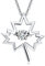 jiamiaoi Maple Leaf Necklace Silver Diamond Necklace for Women Tree Necklaces Tree of Life Sterling Silver Ladies Necklaces for Mom