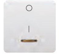 Bjc sol - Tecla interruptor bipolar luminoso ancha sol-teide blanco