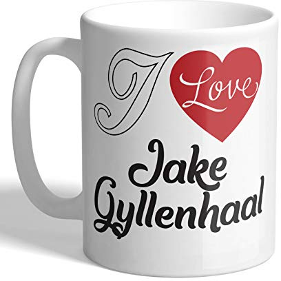 I Love Mugs - I Love Jake Gyllenhaal (Heart Design) - Mug, Ceramic, 11fl.oz.