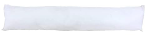 Riva Home Paoletti Hollowfibre Draught Excluder Cushion Pad Insert Inner – Rectangular Shape (White – 20 x 92cm)