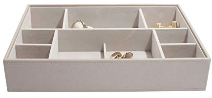 Stackers – Schmuckbox, besonders Tief, 11 Fächer taupe