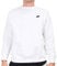 NIKE Mens M Nsw Club Crw Bb Long Sleeved T-shirt, White/(Black), M EU