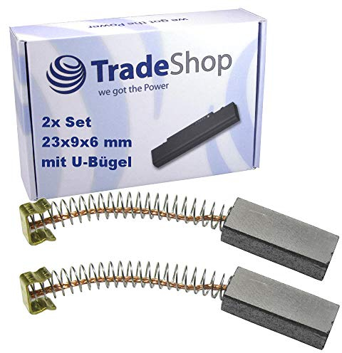 2x spazzole di carbone motore 23 mm x 9 mm x 6 mm per Kirby G1 G10 Sentria G2 G3 G4 G5 G6 G7 Ultimate G8 Diamond Sentria F-Style Sentria II Ssix sostituisce Kirby 107189 (23 mm x 9 mm x 6 mm)