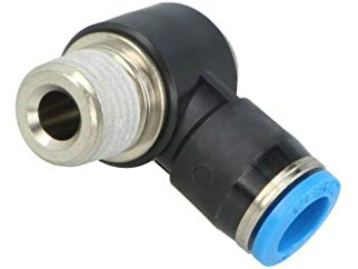 Festo QSLV-1/4-8-I QS Serie Push-In L-Fitting, Außengewinde R1/4 x 8 mm Rohrverbinder