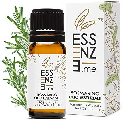 ESSENZE OLIO ESSENZIALE DI ROSMARINO Puro al 100% Naturale Per Capelli Sani e Splendenti, Per Diffusore Oli Essenziali Aromaterapia. Controllato e Confezionato in ITALIA.