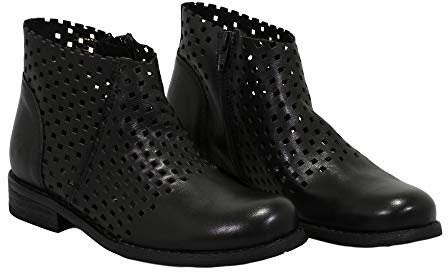 Felmini - Scarpe da donna - Innamorarsi BEJA C339 - Stivaletti con cerniera - Vera pelle - Nero, Nero , 36 EU