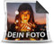 Print Royal Foto-Kissen Selbst gestalten (40 x 40 cm) - mit Foto individuell Bedruckt/Rückseite Schwarz/Personalisierte Geschenk-Idee/Deko-Kissen/Kopf-Kissen inkl. Füllung