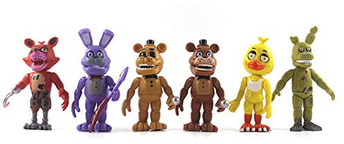 Zhongkaihua FNAF Figuren Set Schwester Location/Bear/Nightmare/Band im Spiel Charakter FNAF Ornamente für FNAF Fans