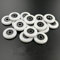 AFUDER 8pcs Badezimmertür Schiebeflur Duschtür Rollen, Weiß, 19mm/20mm/22mm/23mm/25mm/27mm Außendurchmesser, 5mm Lagerbohrung, Modern, Kunststoff, Edelstahl