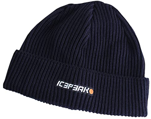 ICEPEAK Mütze Beanie Igal Strickmütze Wintermütze Skimütze (Blau, Einheitsgröße)