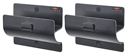 ALWORG Juego de 2 Ganchos de Pared para Escalera - Soporte Herramientas Pared Robusto | Gancho para Colgar Silla Plegable, Carro Bebé, Jardín