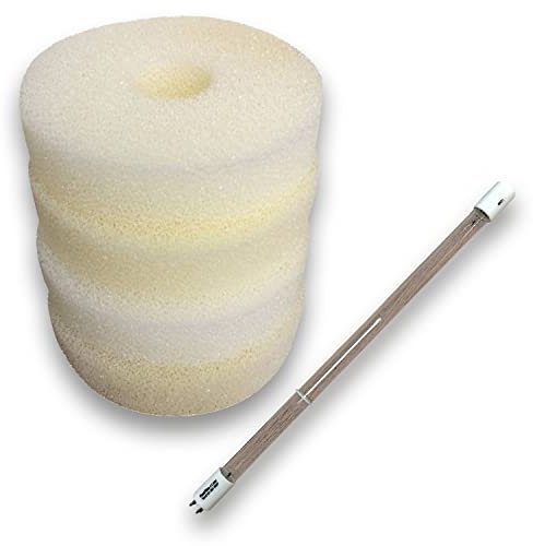 Finest-Filters Compatible Laguna Pressure Flo 8000 Foam Filter Set With 20w UV Bulb Lamp Pond