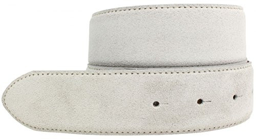 BELTINGER Wechselgürtel aus Veloursleder ohne Schnalle 4 cm | Druckknopf-Gürtel für Damen Herren 40mm | Wildleder-Gürtel 4cm