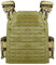 TWINFALCONS Airsoft Plattenträger Taktische Plate Carrier,Gute Qualität Airsoft Weste aus 1000D Nylon Molle Leichter Schutzweste Schnelllösesystem für Paintball(Khaki)