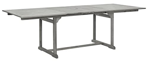 Festnight Holz Esstisch Quadrat Ausziehbar Gartentisch Ausziehbar Garten-Esstisch Balkontisch Ausziehbar Holztisch Gartentisch Holz (160-240) x100x75 cm Massivholz Akazie