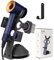 Dyson Hair Dryer Holder Stand - Upgraded Black Stand Stores 5 Attachments with Cable Hook