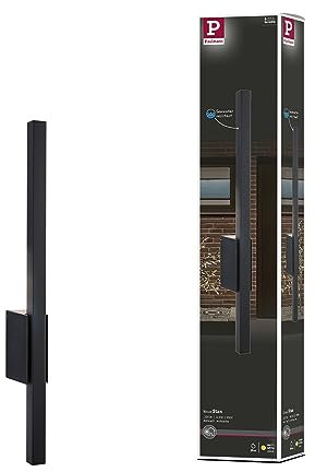 Paulmann 94743 LED Außenleuchte Wandleuchte Stan seewasserresistent IP44 600mm 3000K 9W 220lm 230V Anthrazit Alu Warmweiß