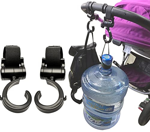 Gancio Passeggino,Ganci Passeggino Rotanti,Gancio per Borsa Della Spesa,Universali Passeggino Leggero Rotanti Appendi,Leggero E Resistente
