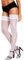 HONENNA Halterlose Strümpfe mit 60 DEN Spitze Stay Up nylon strümpfe für Damen, 1 Paar Weiß, C-D