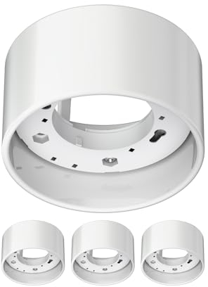 ledscom.de 4 Stück Deckenleuchte/Lampenfassung KLU, Porzellan, weiß glänzend, 1x GX53 max. 60W