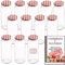 Awiku Tarros de Cristal de 570 ml con Tapa de Rosca Hermética de metal + Ebook de 102 Recetas - Frascos para Purés, Mermelada, Conservas, Salsas - Incluye Etiquetas (12)