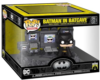 Funko Pop! Moments: BM 85th - Batman in Batcave - Batman 1989 - Figura in Vinile da Collezione - Idea Regalo - Merchandising Ufficiale - Giocattoli per Bambini e Adulti - Movies Fans