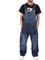 Mens Denim Dungarees Work Fashion Dungaree Casual Overalls Jeans Bib and Brace Overall Pro Heavy Duty Workwear Unisex Relaxed Fit Cargo Pants Dungarees Workwear Jumpsuit Trouser Pant (11-Dark Blue, L)