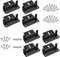 Lot de 8 supports de montage pour panneau solaire en aluminium avec écrous et vis pour camping-car, bateau, mur, yacht et autres installations hors ceinture