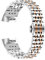 EDVENA Stainless Steel Strap Compatible With Fitbit Charge 4 3 2 Band Metal Seven-beads Bands Watchband Compatible With Fitbit Charge 2 3/3 SE Bracelet Correa (Color : Silver rose gold)