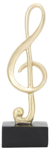 Jenngaoo Resin Music Note Model, Not Fragile Music Ornament Decortive Music Note Sculptures Modern Tabletop Figurine Musical Statue with Stable Base for Table Centerpiece Crafts Souvenirs Gift