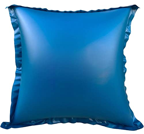 4 x 4 Ft Inflatable Pool Pillow with Ropes, Swimming Pool Pillow, Swimming Pool Air Pillow, Inflatable Air Cushion Ice Equalizer Pool Winter Air Pillow for Pool Above Ground Pools Winter Covers