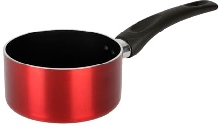 Sitram 712385 Casserole en Aluminium pressé CHERRY Ø 14 cm - Revêtement anti-adhésif - Coloris Rouge métallisé - Tous feux dont induction