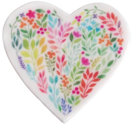 Rayher Wachsmotiv Florales Herz, 5,5cm ø, bunt, SB-Btl. 1Stück, 31650999
