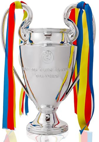 Emaraxy Trophée des champions - Coupe de la Ligue sportive de 44,3 cm - Réplique en résine finie par galvanoplastie - Avec ruban, pour décoration de chambre et cadeau de fan