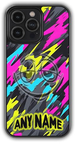 mypetsdirect.co.uk iPhone 6/6s Compatible Personalised Neon Camo Phone Case, Camouflage Bumper Cover, Anti-Scratch, Anti-Drop, Camera Lens Protection, Sidewall Bumper, ShockProof Drop Protection