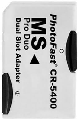 DBEIXIWEI CR-5400 MicroSD/TF auf MS Pro Duo Short Rod Adapter, wandelt 2 microSDHC (TF) Karten in MS Pro Duo Karten um