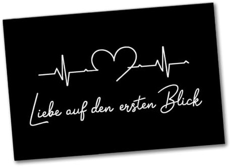 Liebe auf den ersten Blick EKG Herz Souvenir Magnet Lustiger Souvenir Magnet für romantische Anlässe