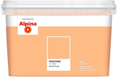 Alpina PANTONE Peach Fuzz – Wandfarbe im PANTONE-Farbton – 2,5 Liter