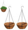 DUOHERESHUI 2 Piezas Colgante de Plantas Cesta de Macetero, Cestas Colgantes Decoración de Jardín, Cestas Colgantes de Metal, Cestas de Plantas Colgantes Decorativas, para Interior y Exterior, 8 Inch