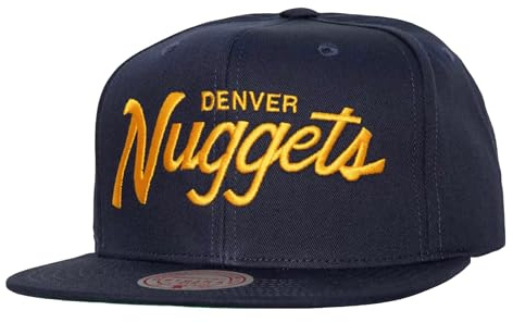 Mitchell & Ness Denver Nuggets NBA 90's Draft Day HWC Snapback Hat Cap Navy, Marineblau, Einheitsgröße