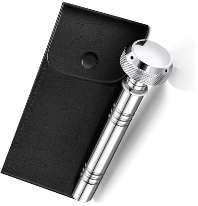 DAYLIGHE Dispensador portátil de agua bendita con bolsas de cuero para bendiciones y ritual bolsillo individual Aspergillum